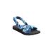 Wide Width Women's The Taylor Sandal By Comfortview by Comfortview in Multi Underwater (Size 8 W)