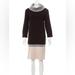 Kate Spade Dresses | Kate Spade Color Block Sweater Dress | Color: Black/Cream | Size: L