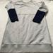 Madewell Dresses | Madewell Jumpstart Colorblock Grey/Navy 3/4 Sleeve Sweatshirt Dress Size Small | Color: Blue/Gray | Size: S