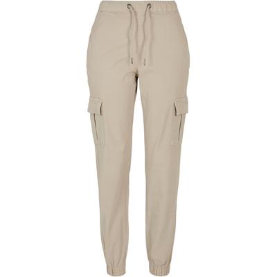 Stoffhose URBAN CLASSICS "Urban Classics Damen", Damen, Gr. 4XL, US-Größen, beige (softseagrass), 98% Baumwolle, 2% Elasthan, unifarben, normal, Hosen Image