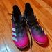 Adidas Shoes | Adidas Predator Turf Shoes, Size 5, Black And Pink | Color: Black/Pink | Size: 5