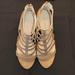Nine West Shoes | Nine West Gladiator Stiletto Brown Sandals Size 7.5m | Color: Brown/Tan | Size: 7.5