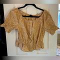 J. Crew Tops | Nwt Jcrew Floral Blouse | Color: Orange/Yellow | Size: S