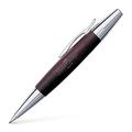 Faber-Castell 138381 - Drehbleistift e-motion Birnbaum / Metall, Mine: 1,4 mm, inklusive Geschenkverpackung, Schaftfarbe: dunkelbraun / silber