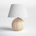 Joss & Main Jaylee Rattan Table Lamp Rattan in Brown/White | 9 H x 5 W x 5 D in | Wayfair 76C8F229FFC1497A9BA2AB31DFF606C5