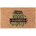 The Holiday Aisle® Gentijana 30 in. x 18 in. Non-Slip Outdoor Door Mat Coir in Brown | 30 H x 18 W x 1 D in | Wayfair