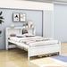 Red Barrel Studio® Wooden Platform Bed w/ Trundle & 3 Drawers Wood in White | 41.2 H x 42.3 W x 85 D in | Wayfair B1EA58727C874EF5812FEEA39F657936
