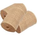 3 Pack - 90 feet Burlap Ribbon 5 x 10 Yards Natural Jute 5 Inch 30ft roll (Natural 5 Inch X 10 Yards) Total 30 Yards