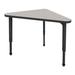 Marco Apex Series Adjustable Height Triangular Collaborative Desk Metal | 30 H x 40 W x 23 D in | Wayfair 38-2272-50-BBK