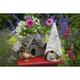 Bird houses and planter on garden table by Don Paulson (36 x 24)