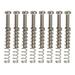 8x Metal Humbucker Pickup Mounting Screws and Springs Electric Guitar Replacement Parts for Musical Electric Guitar Musical Instrument Argent