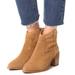 Madewell Shoes | Madewell Lonnie Suede Western Style Ankle Boots Tan Size 8 | Color: Tan | Size: 8