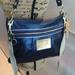 Coach Bags | Coach Poppy Lamb Leather Crossbody Bag. Authentic Pre-Loved. | Color: Blue/Gold | Size: Os