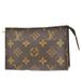 Louis Vuitton Bags | Louis Vuitton Poche Toilette 15 Clutch Pouch Bag Monogram Leather | Color: Brown | Size: W 5.9 X H 3.9 X D 1.8 " (Approx.)