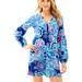 Lilly Pulitzer Dresses | Lilly Pulitzer Joy Dress Deep Indigo Gypsea Girl Pink Blue Tassels Gold White S | Color: Blue/Pink | Size: S