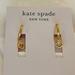 Kate Spade Jewelry | Kate Spade New York Shining Spade Huggie Earrings With Heart, Gold Plated | Color: Gold | Size: Os