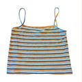 Brandy Melville Tops | Brandy Melville Multi-Colored Tank Crop Top | Color: Blue/Yellow | Size: Os