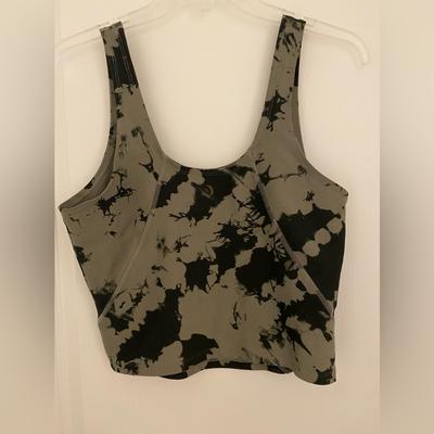Jessica Simpson Tops | Jessica Simpson Active Sports Bra Crop Top Tank Army Print Camoflauge | Color: Green | Size: L