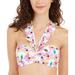 Kate Spade Swim | Kate Spade New York Wallflower Printed Halter Bikini Top White Multi Floral Xs | Color: Purple/White | Size: Xs