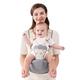 SONARIN Breathable Simple Hipseat Baby Carrier,Multifunctional Baby Carrier Hip Seat Carrier Waist Stool Ergonomic Child Carrier Backpack Front Carrier for 0-36 Months(Grey)