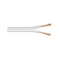 Goobay 15108 Lautsprecherkabel 2x2,5mm² Kupfer Litze / Boxenkabel Audio Kabel Meterware / Speaker Cable Kupferkabel / Subwoofer Kabel / Weiß / 50m