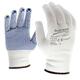 Supreme TTF Blue PVC POLKA DOT High Grip Palm Nylon Work Gloves Warehouse Picking Packer Use (60 Pairs, Small (7))