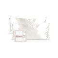 Kitsch 100% Satin Pillowcase with Zipper, Softer Than Silk Pillowcase for Hair & Skin, Cooling Pillow case, Satin Pillow Case Cover (King (2 Pack), Ivory)