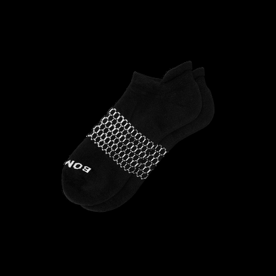 Men's Solids Ankle Socks - Black - Large - Bombas