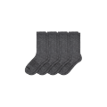 Women's Marl Calf Sock 4-Pack - Marled Charcoal - Large - Bombas