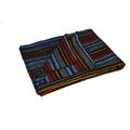 Casa De Alpaca, Handmade Ecuadorean Alpaca Wool Blankets / Throws (Small Stripe Dark Shades)