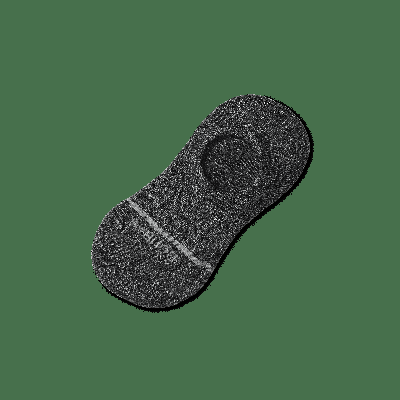 Women's Lightweight Merino Wool Blend No Show Socks - Charcoal - Medium - Bombas