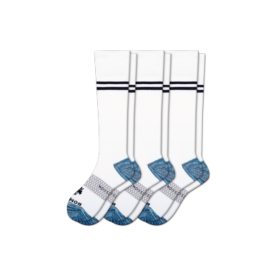 Women's Everyday Compression Sock 3-Pack (15-20mmHg) - White - Medium - Bombas