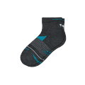 Men's Merino Wool Blend Running Quarter Socks - Charcoal - Medium - Bombas