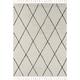 Hochflor-Teppich MYFLAIR MÖBEL & ACCESSOIRES "Moroccan Diamond" Teppiche Gr. B/L: 190 cm x 240 cm, 24 mm, 1 St., schwarz-weiß (weiß, schwarz) Esszimmerteppiche