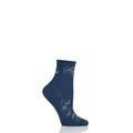 1 Pair Night Sky Crane Flight Cotton Socks Ladies 7-8 Ladies - Falke