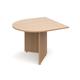 Arrow head leg radial extension table 1000mm x 1000mm - beech