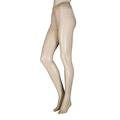 1 Pair Natural 10 Denier Glossy Tights Ladies One Size - Elle