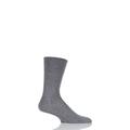 1 Pair Light Grey Melange Tiago Classic Fil d'Ecosse Mercerised Cotton Socks Men's 10-11 Mens - Falke