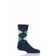 1 Pair Navy Cotton Argyle Socks Kids Unisex 5.5-8 Teens (13-14 Years) - Falke