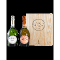 Champagne Laurent-Perrier Rosé & Blanc de Blancs (in wooden box)