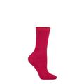 Ladies 1 Pair Lazy Panda Bamboo Socks Red 4-8 Ladies