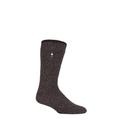 Mens 1 Pair SOCKSHOP Heat Holders 2.9 TOG Merino Wool Socks Brown 6-11 Mens