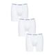 3 Pack White Cotton Stretch Longer Leg Boxer Brief Shorts Men's Large - Calvin Klein