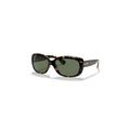 Ray-Ban Sunglasses Woman Jackie Ohh - Light Havana Frame Green Lenses 58-17