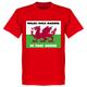 Wales, Golf, Madrid, In That Order T-Shirt - Red - XXL