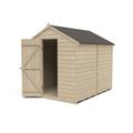 Forest Garden 8x6 Overlap Pressure Treated Apex Wooden Garden Shed (No Windows / Installation Included)