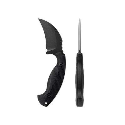 Toor Knives Karsumba Fixed Blade Knife 2.5in CPM 154 Steel Canvas Micarta Handle Carbon Karsumba-Carbon
