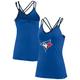 Women's Fanatics Branded Royal Toronto Blue Jays Barrel It Up Cross Back V-Neck Tank Top