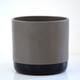 Two-tone Ceramic Pots - Grey & Black