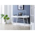 White Painted Wooden Office Desk with 3 Drawers - Julian Bowen